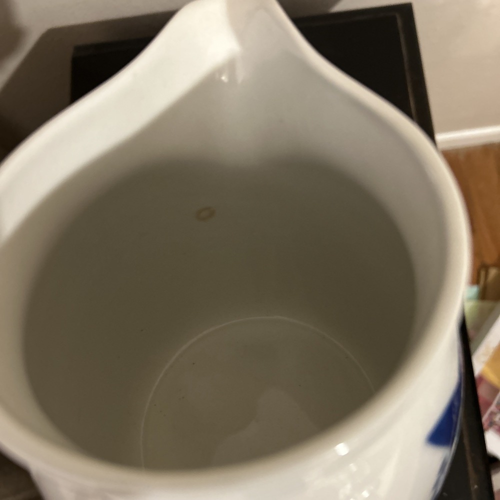 Vintage Mid Century Modern Arabia Finland Kitty Cat Pitcher Kaj Frank Kissa Blue - Picture 6 of 12